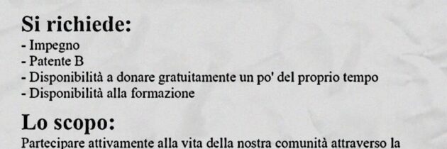 L’Associazione AVO Cittadella cerca volontari autisti