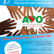 37° CORSO DI FORMAZIONE PER VOLONTARI OSPEDALIERI